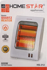 Electric Quartz 800W 2 Rod Electric Heater – Fast Heating, Energy-Efficient & Compact Room Heater