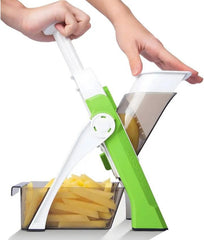 🥕 Safe & Multi-functional Mandoline Slicer – Adjustable Vegetable Cutter for Precision Slicing of Potatoes, Onions, Carrots, Cucumbers &amp; Fruits